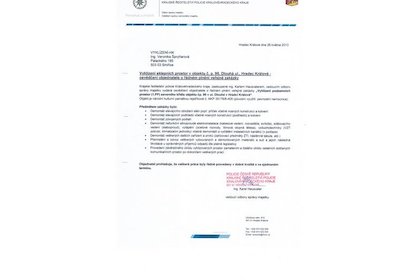 Celé znění reference od policie ČR